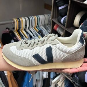 Veja women White and Gray Sneakers